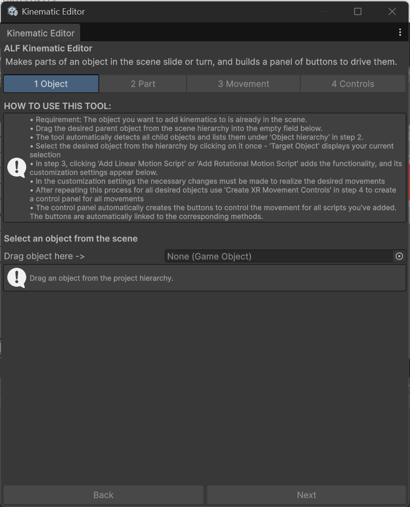 Step 1 Object