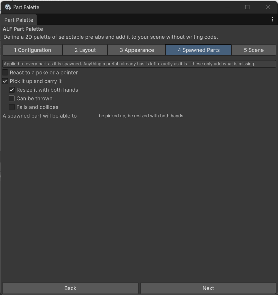 Step 4 Spawned Parts